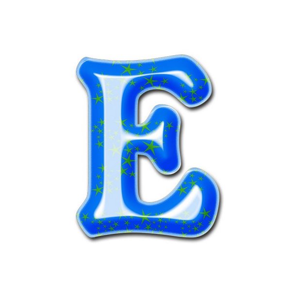 Буква е красивая