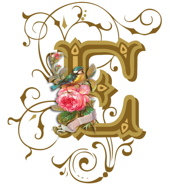 Красивые Винтажные буквы