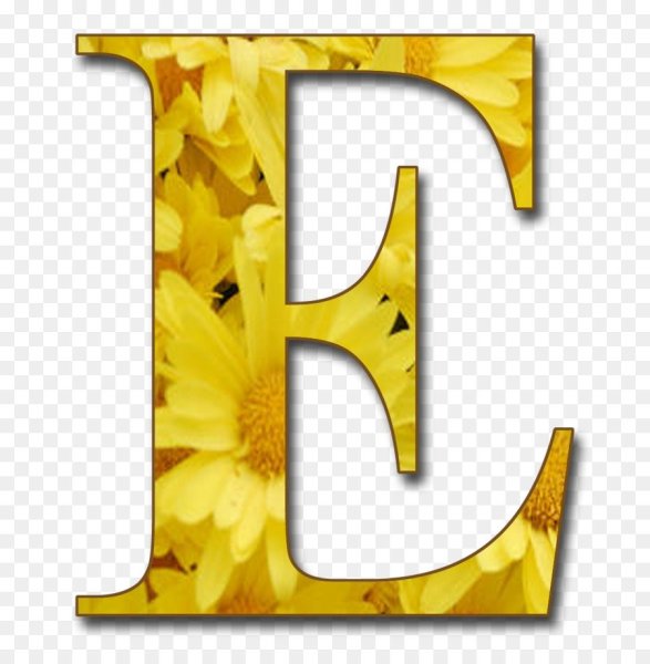 Желтые буквы на прозрачном фоне