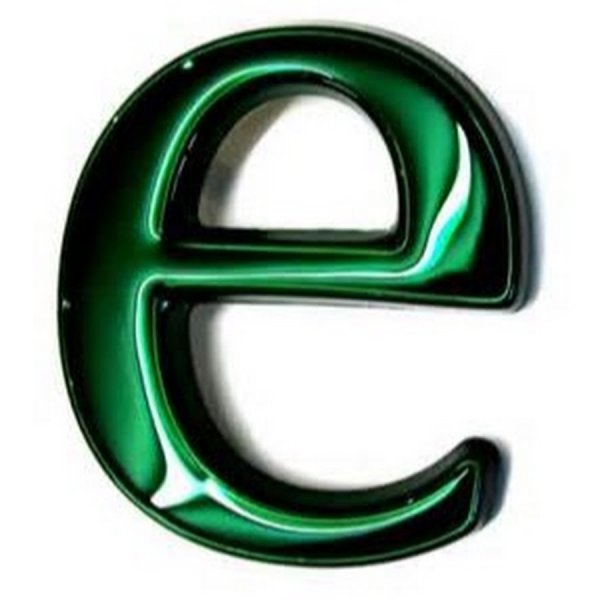 Буква а зеленая