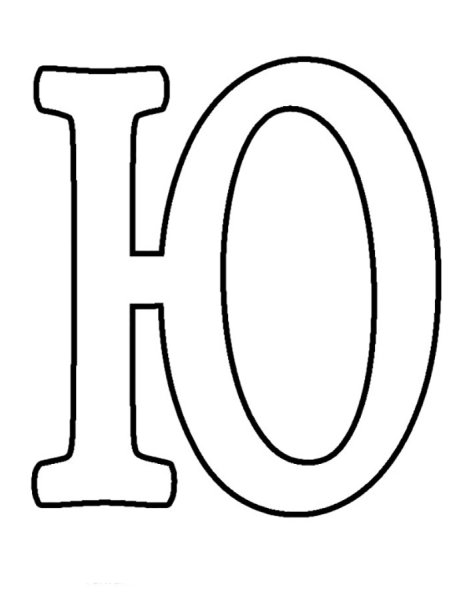 Трафарет букв для вырезания