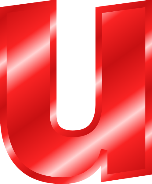 Буквы красного цвета