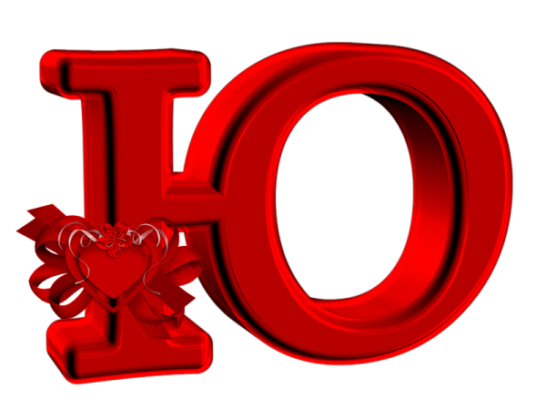 Красивые буквы красного цвета