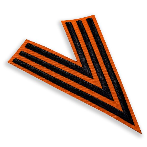 Нашивка Георгиевская лента на липучке