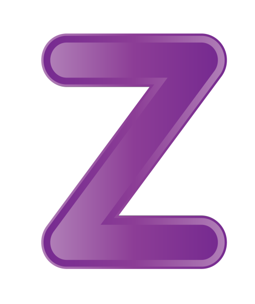 Красивая цветная буква z