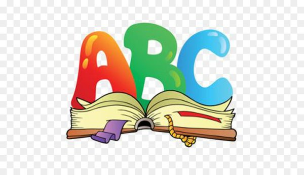 Книжка Азбука на прозрачном фоне