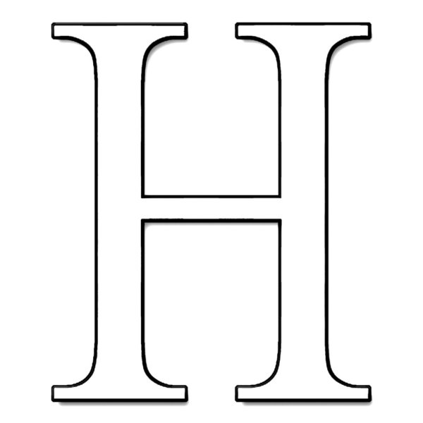 Макет буквы н