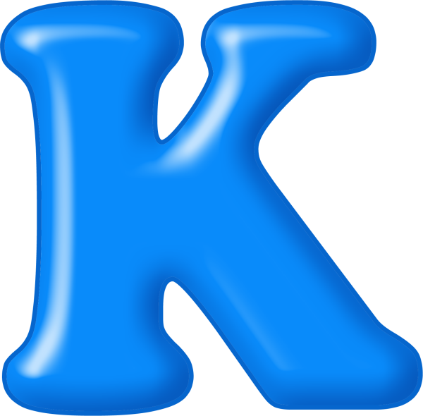 Синие буквы алфавита