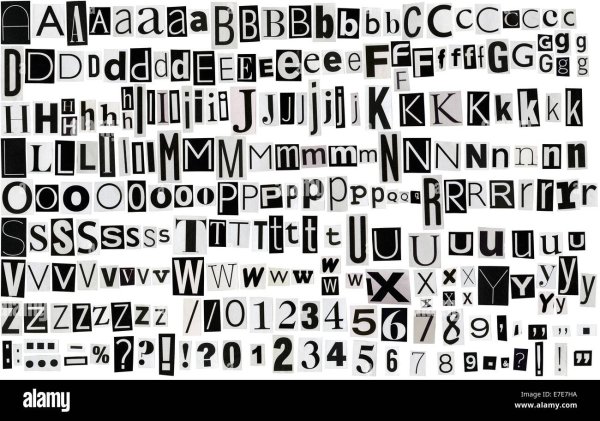 Буквы из газет