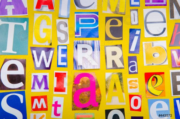 Буквы из журналов