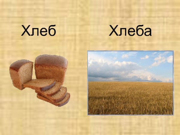 Надпись хлеб