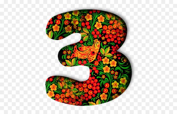 Русский алфавит Хохлома