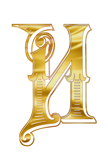 Золотистые буквы