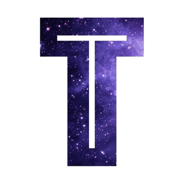 Красивая буква t