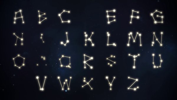 Надпись из звезд