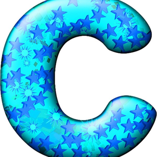 Красивые разноцветные буквы