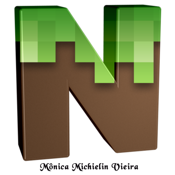 Цифра 1 в стиле МАЙНКРАФТА