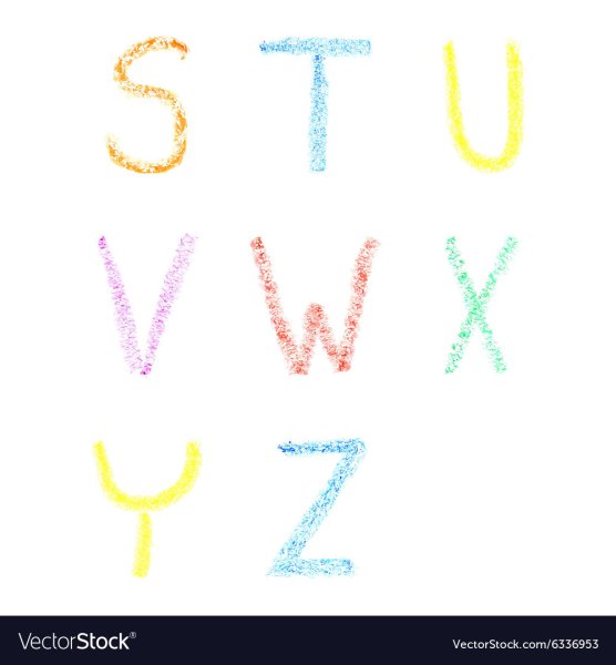 Красивые буквы мелками