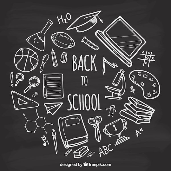 Рисунки мелом школа