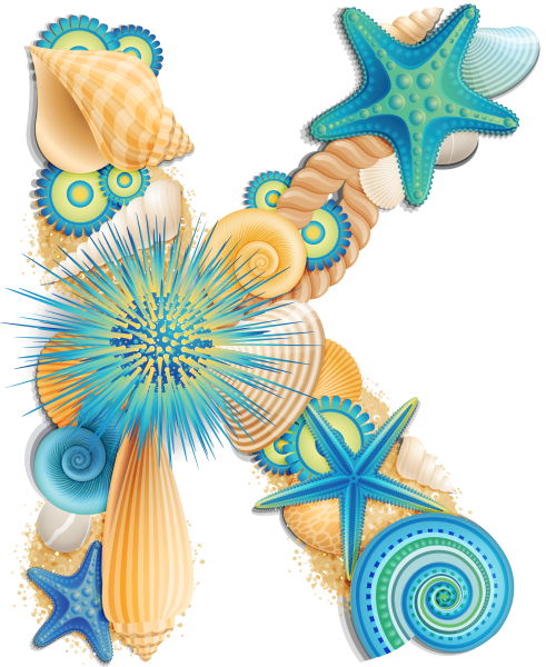 Буквы в морской тематике