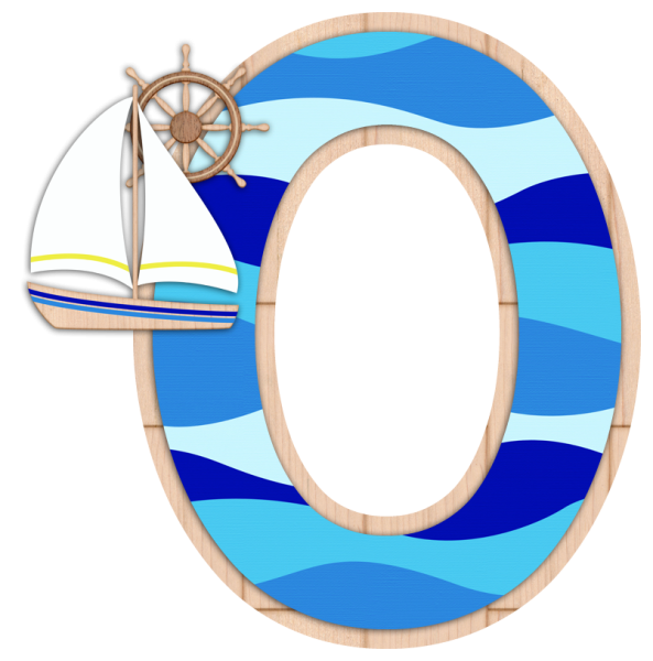 Буквы в морском стиле