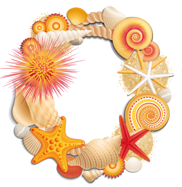 Цифра 0 в морском стиле