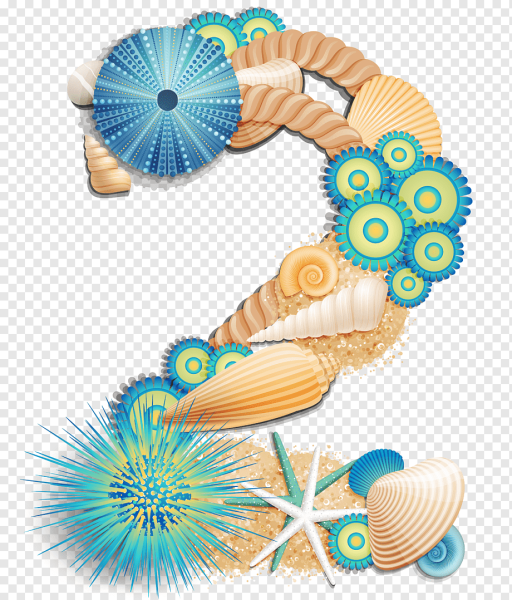 Цифры в морском стиле