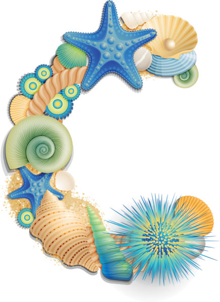 Буквы в морской тематике