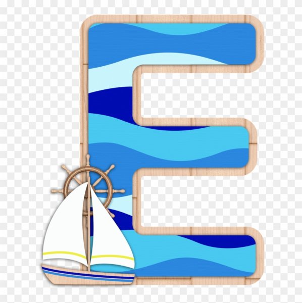 Буквы в морском стиле