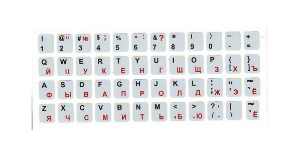 Буквы на клавиатуру наклейки