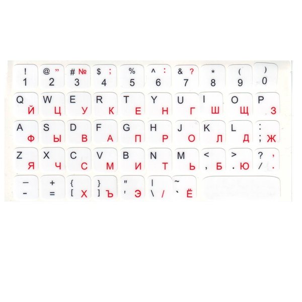 Наклейки на клавиатуру ноутбука