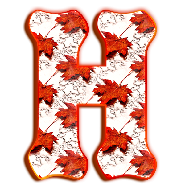 Буквы в осенней тематике