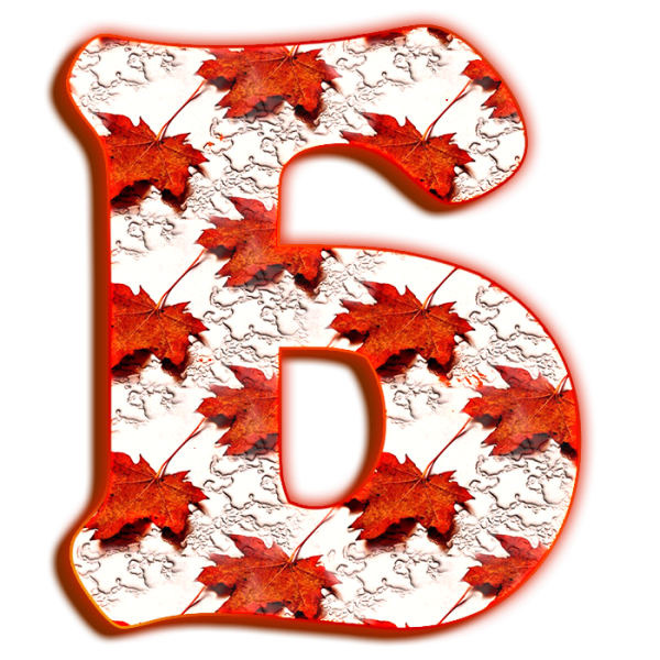 Осенние буквы русского алфавита