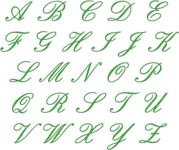 Красивое написание букв