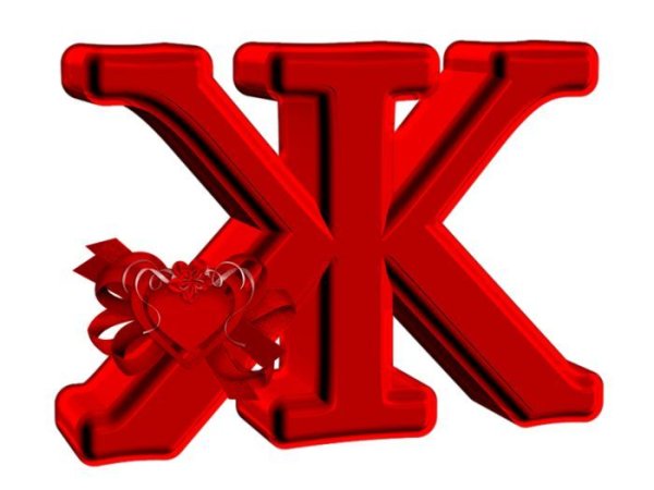 Буква ж красная