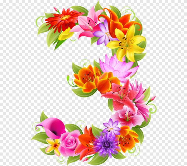 Цветочные буквы