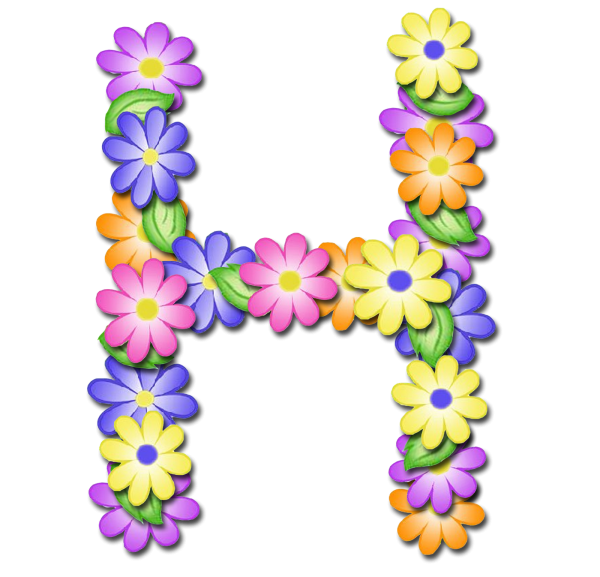 Цветочные буквы