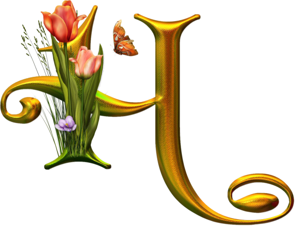 Красивые буквы на прозрачном фоне