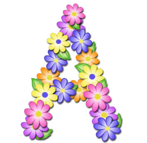 Буква а с веточкой