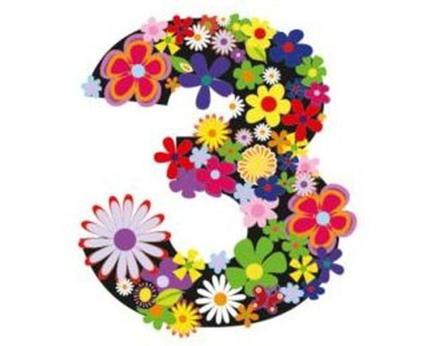 Цветочные буквы для оформления