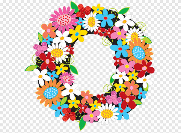 Красивые цветочные буквы