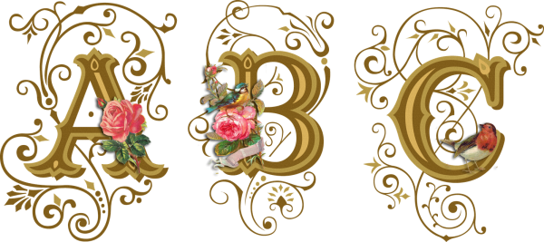 Красивые буквы векторные