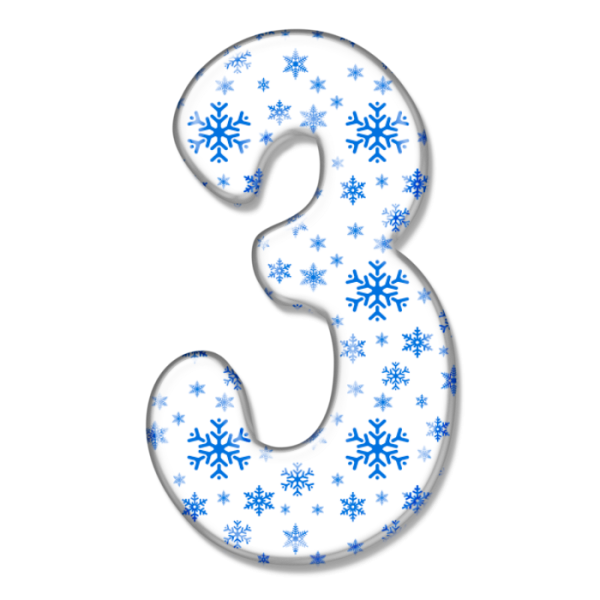 Красивые зимние буквы