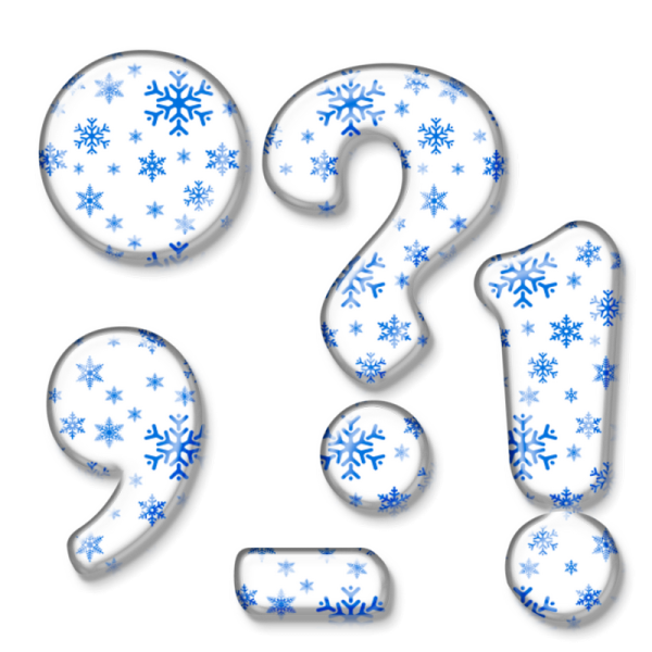 Зимние буквы