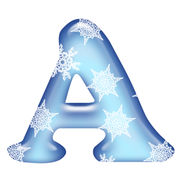 Красивые зимние буквы