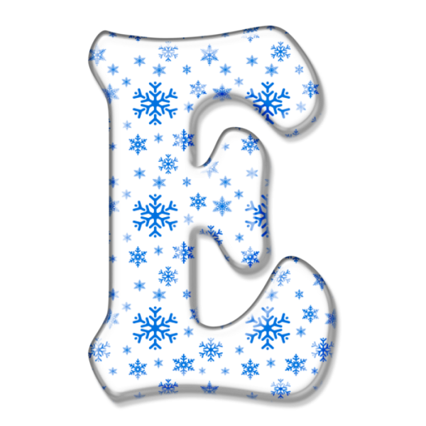 Снежинки с буквами