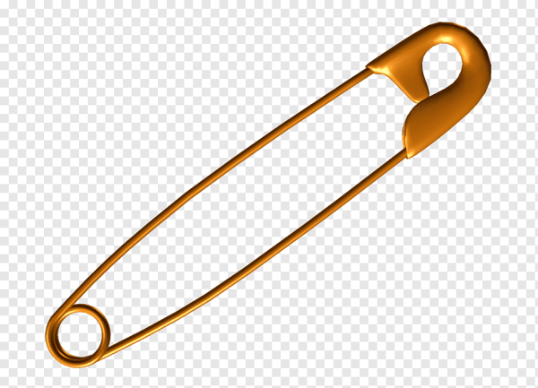 Булавка на прозрачном фоне