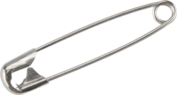 Булавка на прозрачном фоне