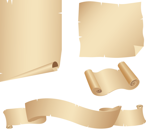Старинный свиток для заголовка