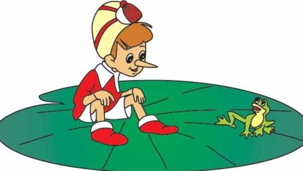 Буратино сидящий